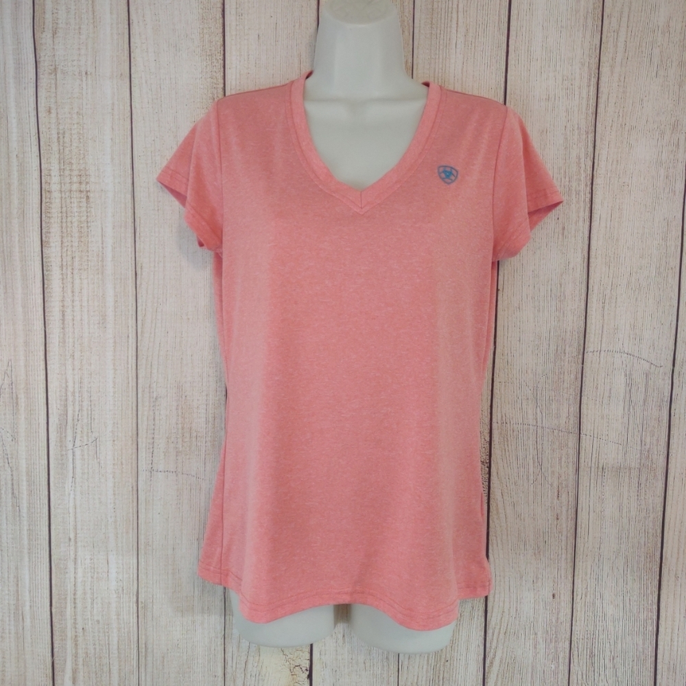 Ariat Tek - Heat series coral short sleeve athletic top medium